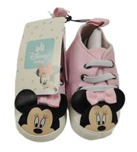 Nové - Světlerůžové capáčky s Minnie Disney vel.17