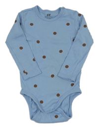 Světlemodré puntíkaté body H&M