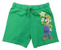 Zelené teplákové kraťasy s Máriem H&M