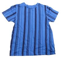 Modro-tmavomodré pruhované tričko George 