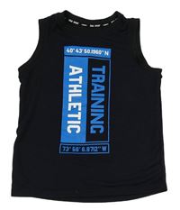 Černé tílko s nápisem H&M