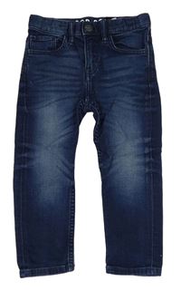 Tmavomodré slim fit rifle 