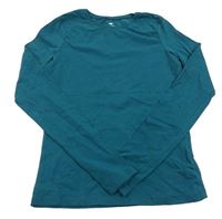 Tmavozelené triko H&M