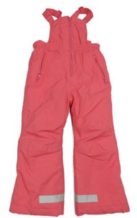 Růžové šusťákové laclové oteplovačky F&F