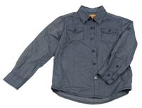 Tmavomodrá vzorovaná košile Staccato