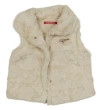 Smetanová kožešinová podšitá vesta A Punto