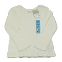 Nové - Bílé žebrované triko Primark