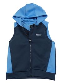 Tmavomodro-modrá tepláková vesta s kapucí McKenzie