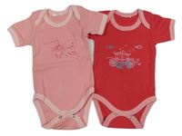 2x Světlerůžové + jahodové body s vílami 