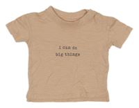 Starorůžové tričko s nápisem Primark