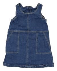 Tmavomodré riflové šaty s kapsami GAP