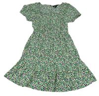 Černo-barevné květované šaty New Look