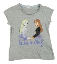 Šedé melírované tričko s Frozen Disney