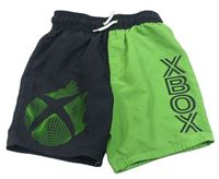 Černo-zelené plážové kraťasy s X-BOX George