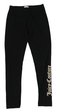 Černé legíny s logem Juicy Couture