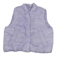 Levandulová prošívaná šusťáková zateplená vesta Y.F.K.