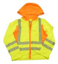 Neonově žluto/oranžová reflexní bundomikina s kapucí engelbert strauss