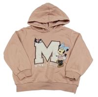 Pudrová mikina s Minnie a kapucí H&M