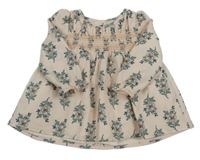 Světlepudrová tunika s kytičkami cupcakes and cashmere