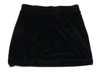 Černá třpytivá sametová sukně YIGGA