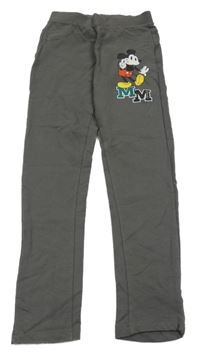 Tmavošedé tregíny s Mickey Disney