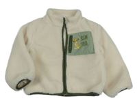 Smetanová huňatá podšitá bunda se Simbou PRIMARK