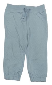 Světlemodré vzorované teplé tepláky PRIMARK