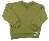 Khaki mikina s nášivkou H&M