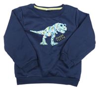 Tmavomodrá mikina s dinosaurem Kiki&Koko