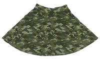 Khaki army bavlněné sukně C&A