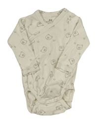 Smetanové zavinovací body s medvědy H&M