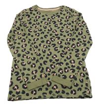 Khaki triko s leopardím vzorem M&S