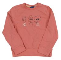 Lososová mikina s dívkami Sanetta