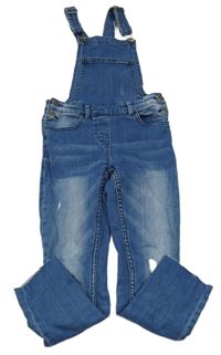 Modré laclové skinny rifle s prošoupáním JBC