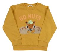 Okrová mikina s veverkou M&S