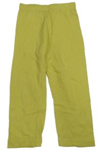 Žluté puntíkaté capri legíny Kids