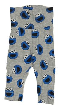 Šedé melírované lehké tepláky s Keksíkem - Sezamová ulice H&M