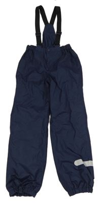 Tmavomodré šusťákové podšité laclové kalhoty Alive