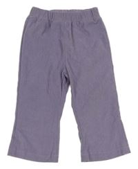 Levandulové žebrované kalhoty Shein