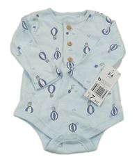 Nové - Světlemodré body s balóny a slony Matalan