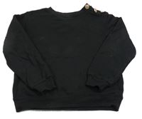 Černá mikina s knoflíky H&M