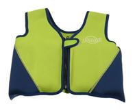 Limetkovo-tmavomodrá plovací vesta