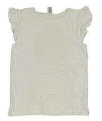 Bílé žebrované tričko Yigga