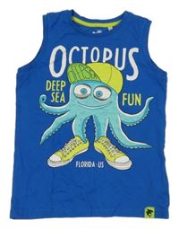 Modré tílko s chobotnicí C&A