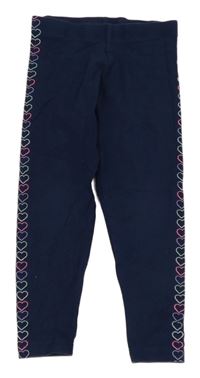 Tmavomodré legíny se srdíčky M&S