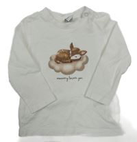 Smetanové triko se srnkou Dopodopo