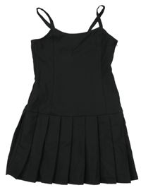 Černé šaty se skládanou sukní H&M