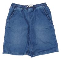 Modré teplákové riflové kraťasy H&M