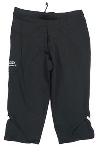 Černé sportovní funkční crop legíny Kalenji