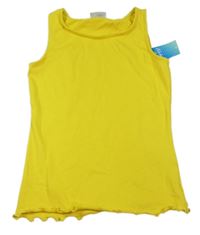 Nové - žlutý žebrovaný top Matalan